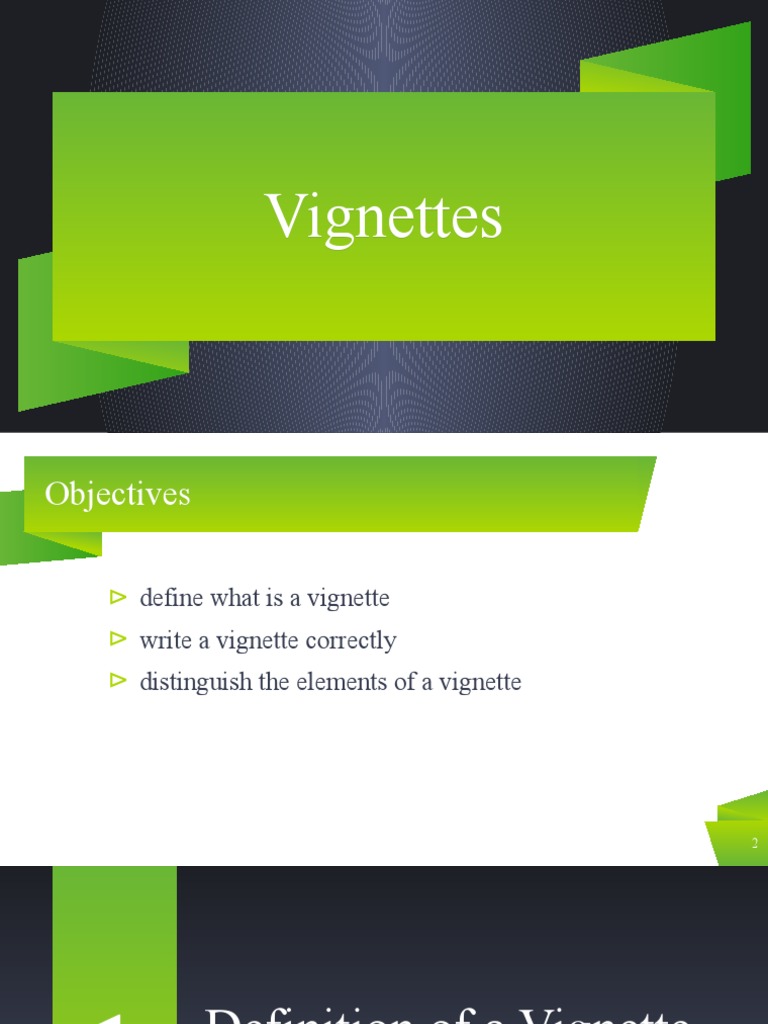 Understanding Vignettes in Writing | PDF | Plot (Narrative) | Word
