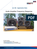 Audio Amplifier Frequency Response: Bode 100 - Application Note
