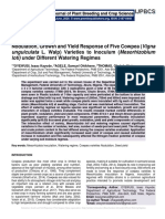 Nodulation, Growth and Yield Response of Five Cowpea (Vigna