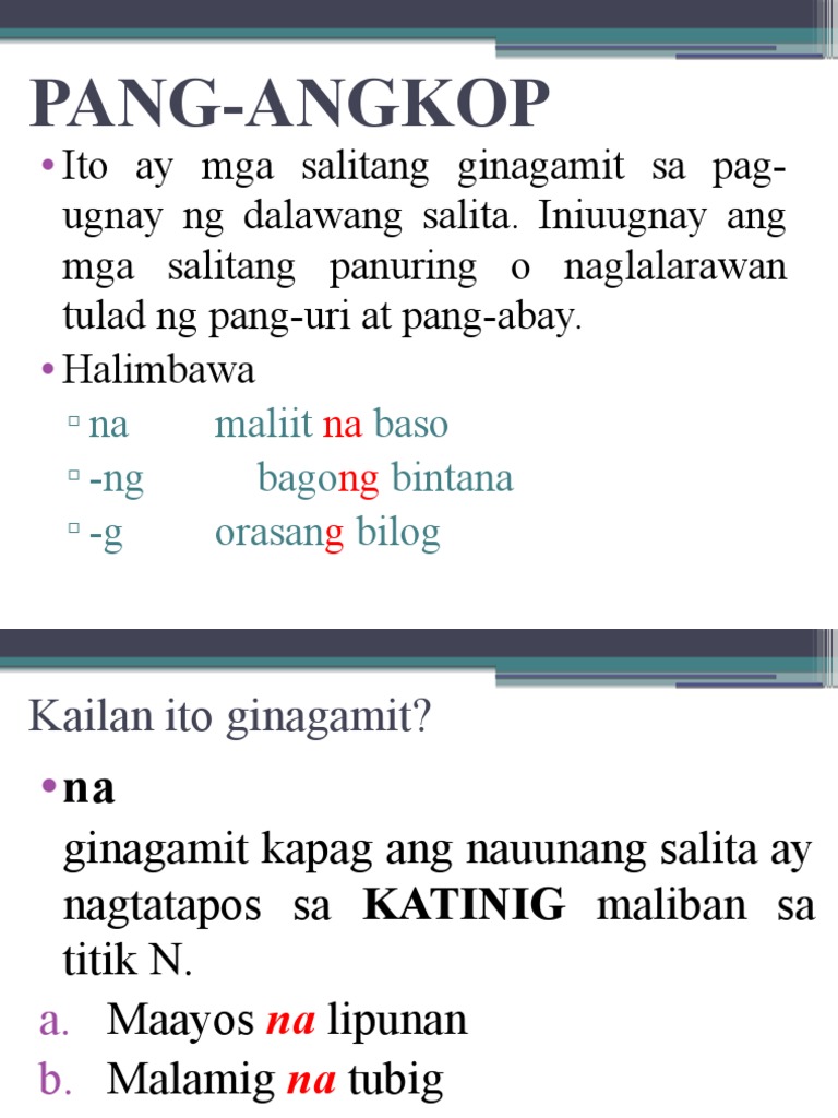 Pang Angkop | PDF