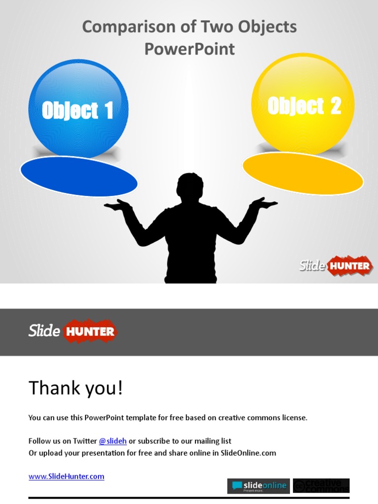 4007 Comparison of Two Objects For Powerpoint | PDF