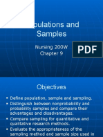 Module 10 Population and Sampling 2016-2