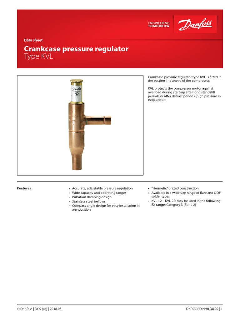Crankcase Pressure Regulator PDF Energy Technology Manufactured Goods