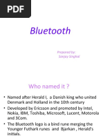 Bluetooth: Prepared By: Sanjay Singhal