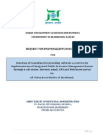 Request For Proposal (RFP) Document: Directorate of Municipal Administration