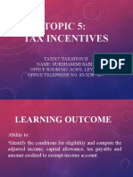 Topic 4 - Tax Incentives