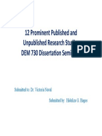 12 Prominent Published and Unpublished Research Studies.docx
