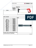 Pos. 3.2.2.01 Hacksaw: 3.2.2 Cutting and Tapping Tools