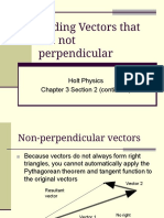 nonperpendicular vectors addition