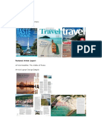 Magazine Genre: Travel Masthead: Traverse, Venture Magazine Cover Sample