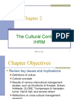 The Cultural Context of Ihrm: IHRM, Dr. N. Yang 1