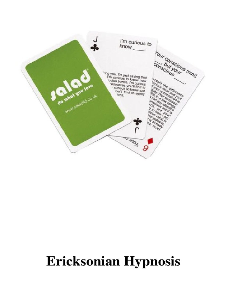 Ericksonian Hypnosis Techniques Guide | PDF