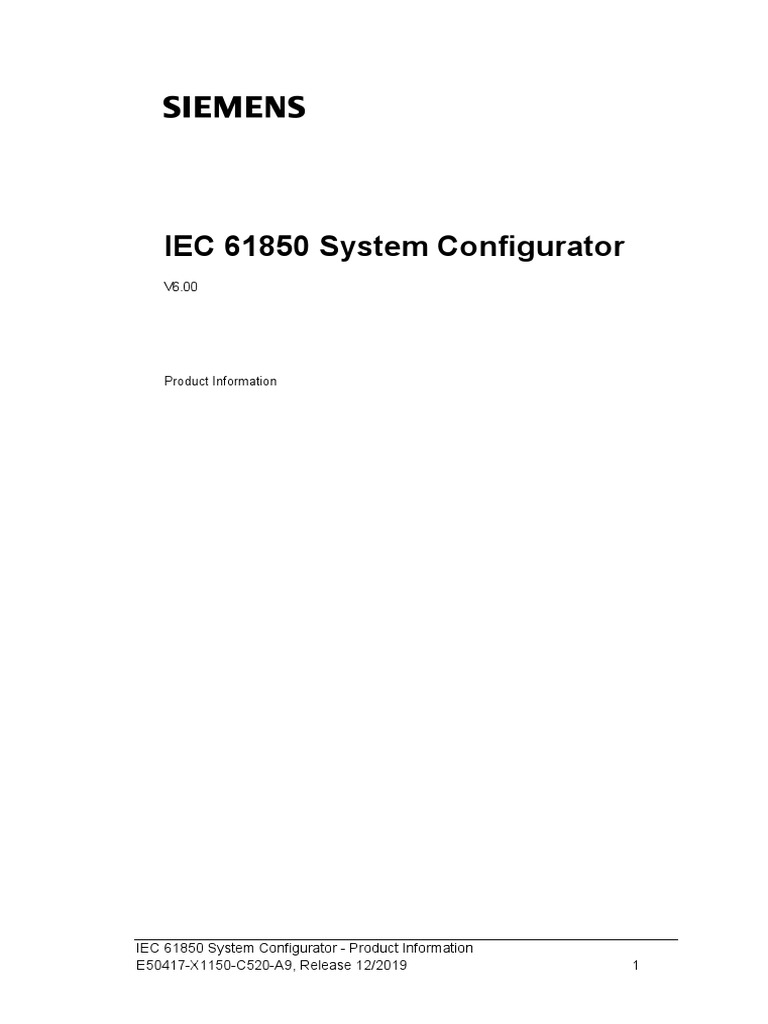 IEC 61850 System Configurator | PDF | Microsoft Windows | Operating System
