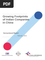 Growing Footprints of Indian Companies of Indian Companies in China