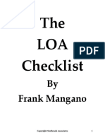 The LOA Checklist: by Frank Mangano