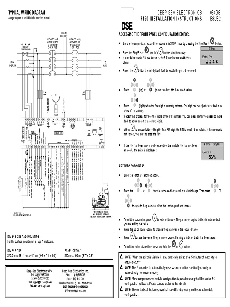 Deep Sea Controller 7310 Wiring Diagram informacionpublica.svet.gob.gt