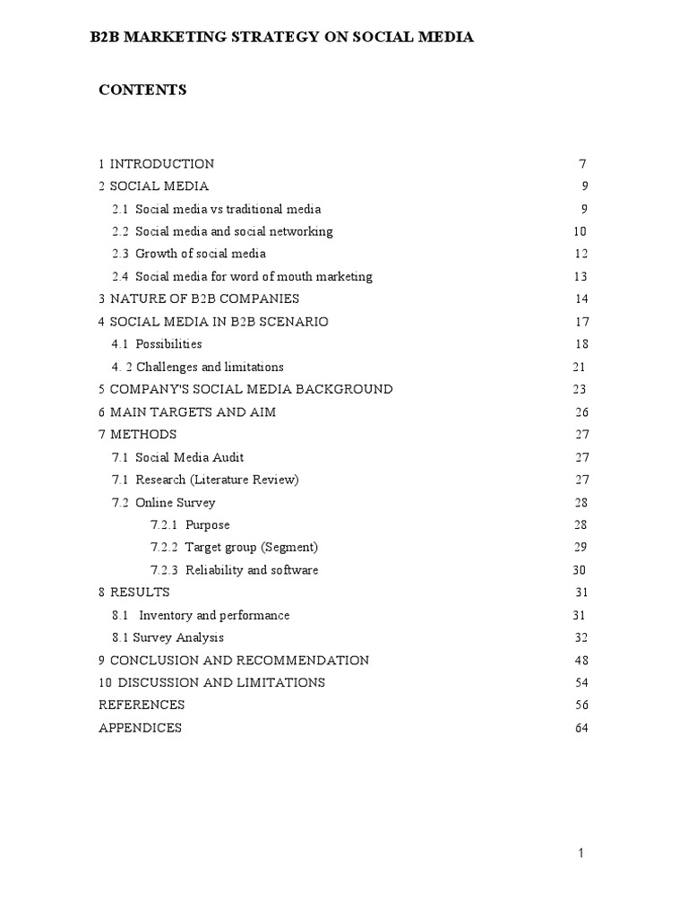 B2B Social Media Marketing Strategies | PDF | Social Media | Popular ...