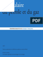 Vocabulaire Du Pétrole Et Du Gaz