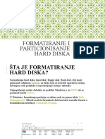 Formatiranje I Particionisanje Hard Diska