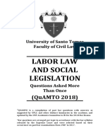 2018 UST QuaMTO - Labor Law PDF