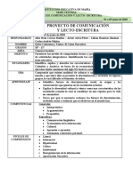 Proyecto de Comunicacion - Lectoescritura - Sociales