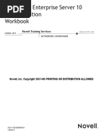 SUSE Linux Enterprise Server 10 Administration Workbook: Novell Training Services