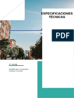 ESPECIFICACIONES TÉCNICAS -