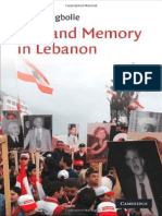 Sune Haugbolle War and Memory in Lebanon (Cambridge Middle East Studies) 2010 PDF