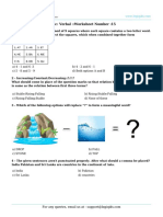 Topic: Verbal::Worksheet Number:15: A) 4 - 1 and 6 - 3 B) 4 - 2 and 6 - 1 C) 5 - 8 and 5 - 9 D) Both Options A and B