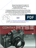 CONTAX RTS II Anleitg - UK PDF