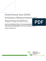 Greenhouse Gas (GHG) Emissions Measurement and Reporting Guidelines