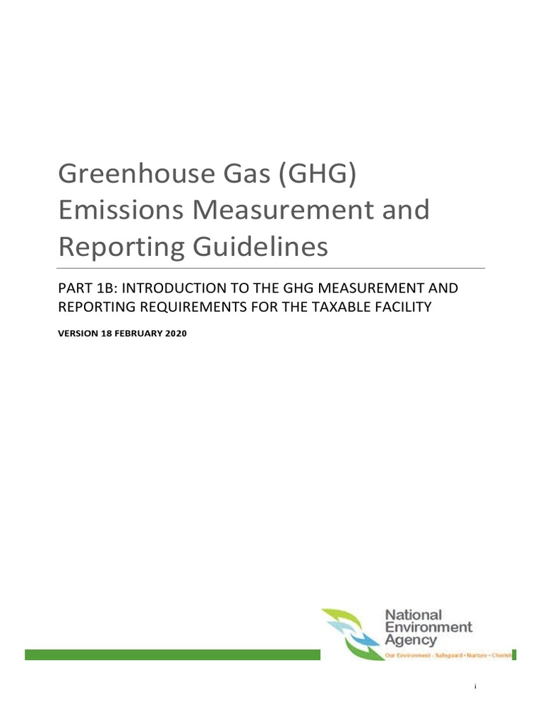 GHG Emissions Reporting Guidelines | PDF | Greenhouse Gas | Global Warming