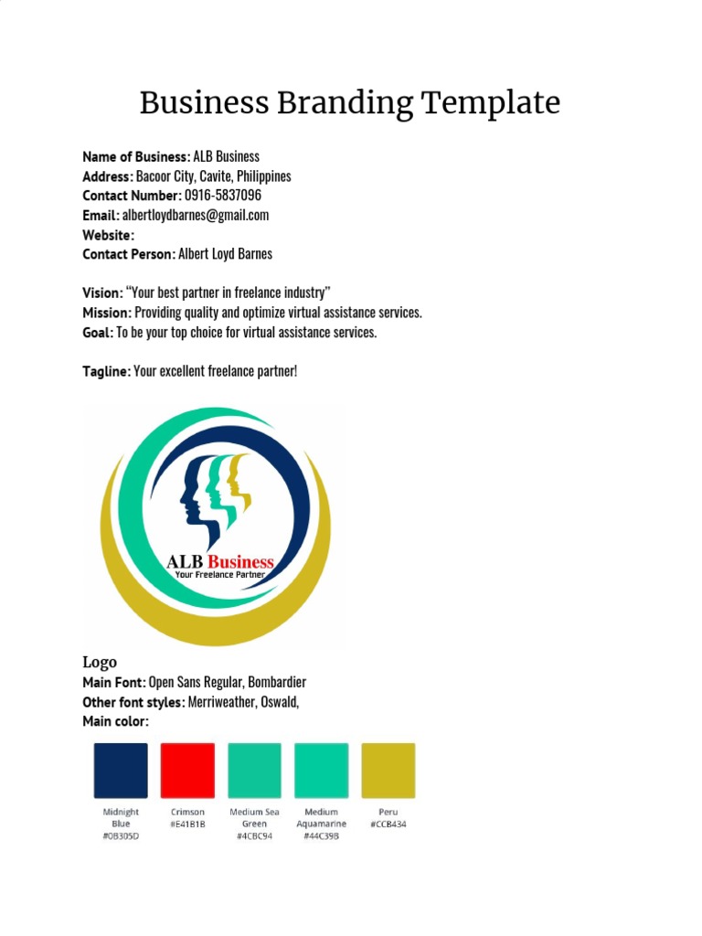 Branding Template | PDF