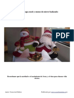 Molde Papa Noel y Mono de Nieve Bailando PDF