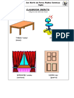 Classroom Objects: TABLE/ Teibol CHAIR/ Cher (Mesa) (Silla)