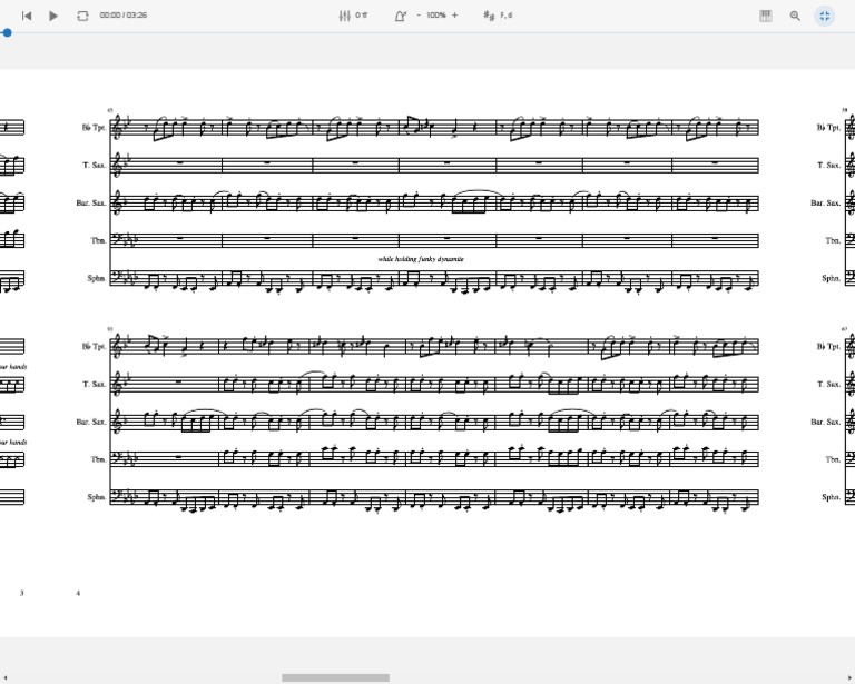 Coco Lucky Chops Sheet Music For Trumpet, Tenor Saxophone, 4 PDF