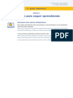 Recursos para Seguir Aprendiendo 5to PDF