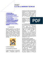 Dossier - Desarrollo Tecnicas de La Memoria PDF