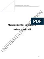 Management in Comert, Turism Si Servicii