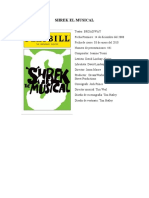 Shrek El Musical - Ficha