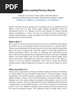 Machine Learning Process Lifecycle: Talat@amii - Ca Luke@amii - Ca Shazan@amii - Ca Sankalp@amii - Ca