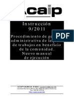 Instruccion - 9 - 2011 Proc Gestion Pena TBC Manual de Ejecucion