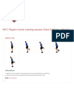 MFC Players Home Training Session (Fans Edition) - Week 1: Warm-Up