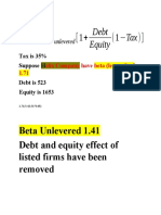 Beta levered and unlevered.docx