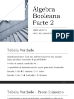 Álgebra Booleana - Parte 2