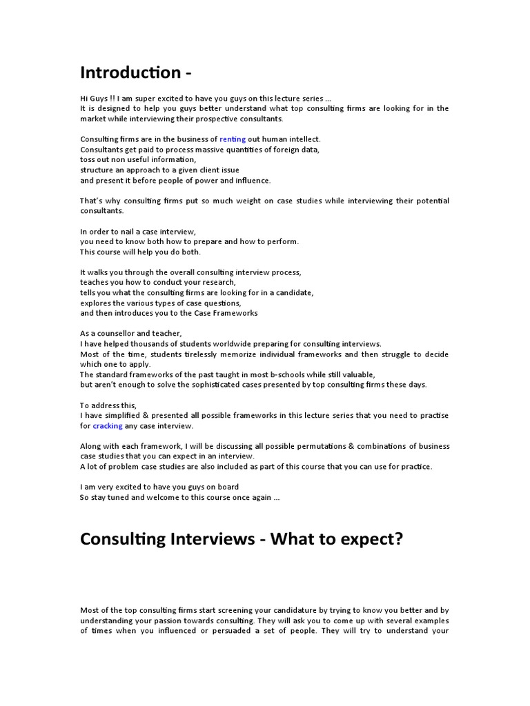Mastering Consulting Interviews A Comprehensive Guide to Preparing for