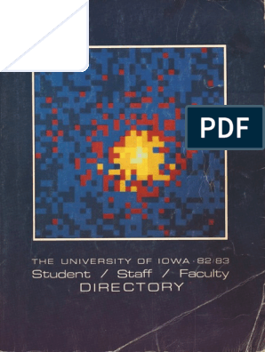 University of Iowa Student, Faculty, and Staff Directory 1982-1983, PDF, Telephone Numbering Plan