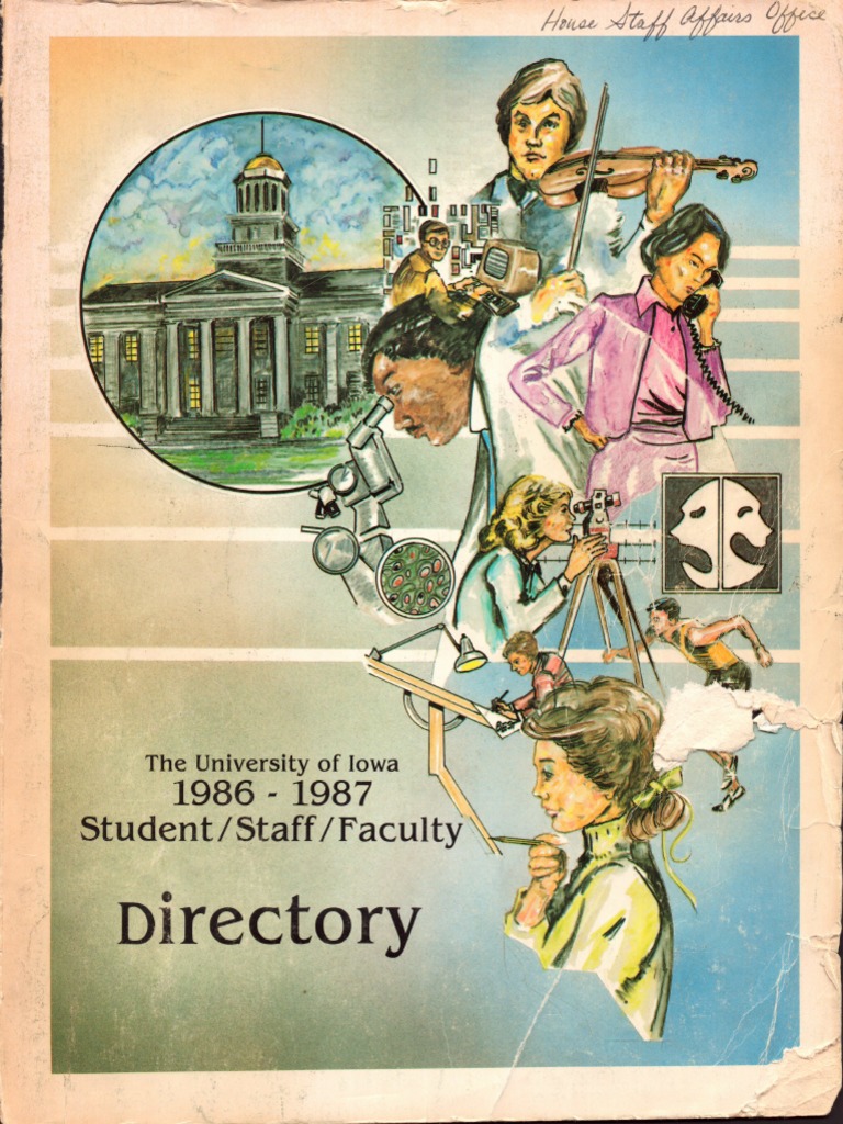 University of Iowa Student, Faculty, and Staff Directory 1986-1987 PDF Telephone Numbering Plan Emergency