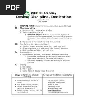 Advisory Daily Agenda