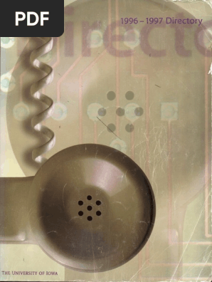 University Of Iowa Student Faculty And Staff Directory 1996 1997 Pdf Telephone Numbering Plan Telephone